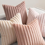 MIULEE Faux Fur Plush Euro Decorative Throw Pillow Covers 24x24, Soft Cute - Image 7