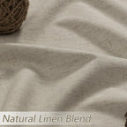 Extra Long 100% Blackout Linen Curtains - Image 3