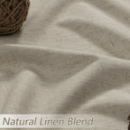 Extra Long 100% Blackout Linen Curtains - Image 3