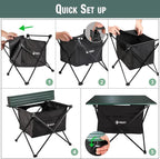 VILLEY Portable Camping Side Table, Ultralight Aluminum Folding Beach Table - Image 6
