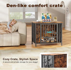 Easycom Dog Crate Furniture, 31.5" Assembly-Free Dog Crates - Image 4