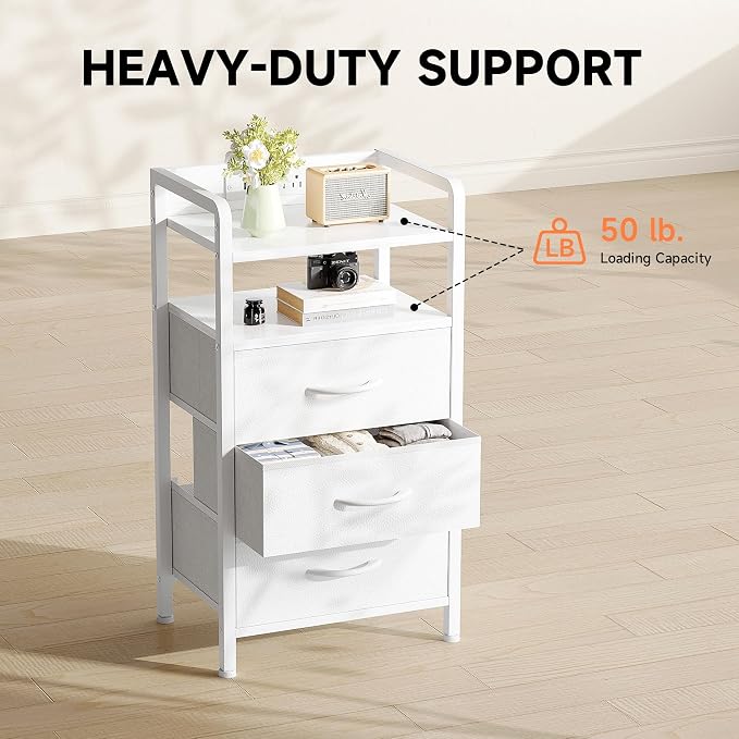 Lazzanto Night Stand Bedside Charger Bedroom - Image 7