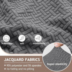 ALIECOM Recliner Sectional Couch Covers L Shape Stretch Corner Reclining - Image 4