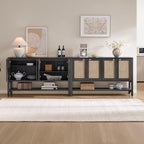 SICOTAS 55" Obsidian Sideboard Buffet Cabinet - Image 4