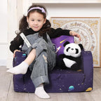 MOMCAYWEX Kids Sofa, 2-in-1 Flip-Out Foam Couch, Foldable Soft Play Lounge Chair - Image 2