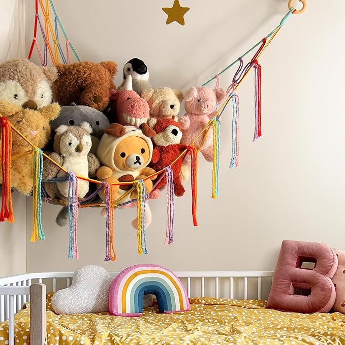 Stuffed Animal Hammock Corner Storage Net Cute Preppy Trendy Stuff Gifts - Image 2