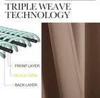 NICETOWN Small Window Kitchen Blackout Curtains, Thermal Insulated Solid - Image 4