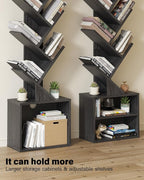 SUNMORY 6 Tier Tree Bookshelf, Small Bookcase - Image 4