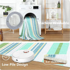 Area Rug 4x6 Green Rug Washable Rugs Non Slip Low Pile Small Carpet - Image 6