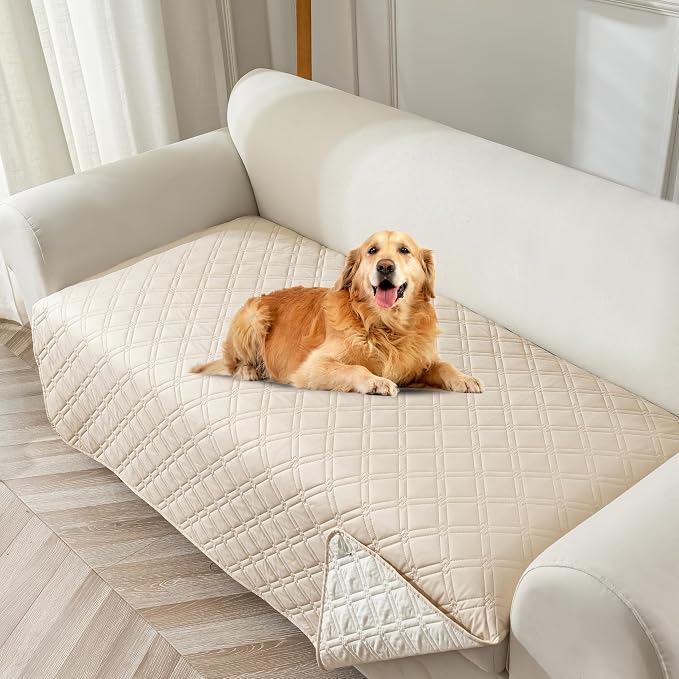 Genina Waterproof Couch Cover, Washable Anti-Slip 51 inch Loveseat Sofa Covers by Genina