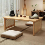 Japanese Floor Table Bamboo Folding Coffee Table Portable Solid Wood Japanese by YHGSYXL