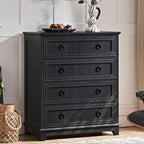 Joaxswe Farmhouse 4 Drawer Dresser - Image 4