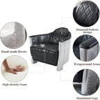 Art Leon Genuine Leather Accent Chairs - Image 4
