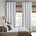 Pinch Pleated Linen White Blackout Curtains 108 Inches Long - Image 7