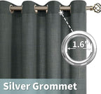 Light Filtering Linen Curtains 45 inch Length - Image 5