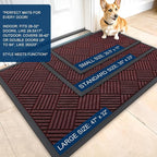 OLANLY Front Door Mat Outside Entrance 47x23, Waterproof Heavy-Duty Doormat | - Image 2
