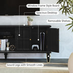 3More 67" Mid Century Modern TV Stand - Image 5