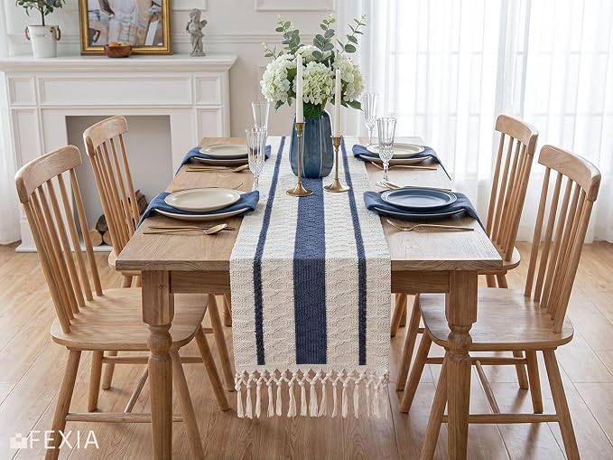 FEXIA Boho Table Runner with Tassels - Image 4