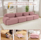 Boneless Sectional Couch, No Assembly Required, 152.7” Modular Cloud Sofa - Image 9