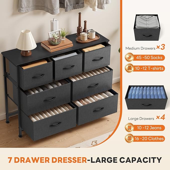 Sweetcrispy 7 Drawer Dresser - Image 6