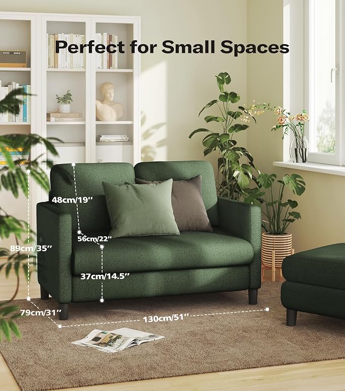 Welzona Loveseat, Comfy Teddy Love Seat - Image 2
