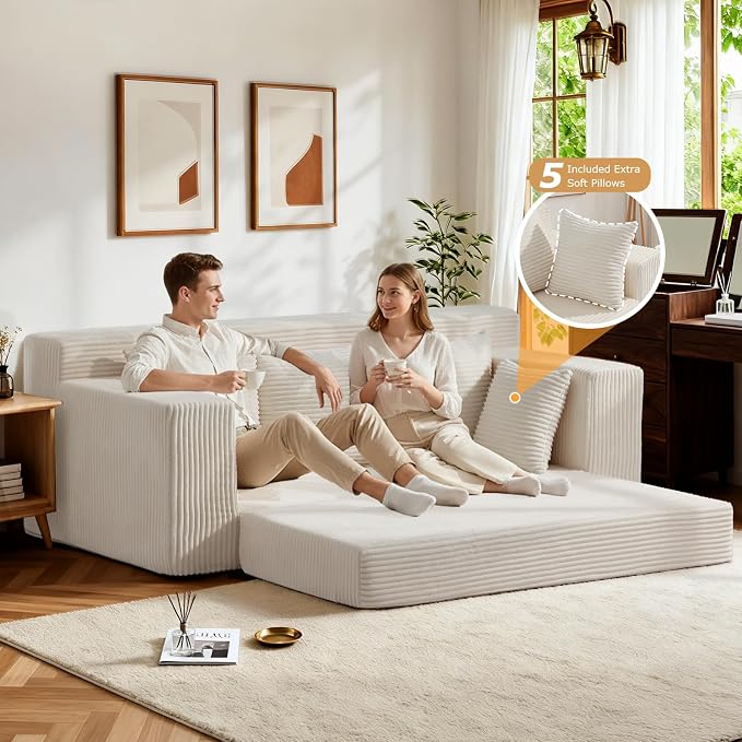 Boneless Couch 70 inch, 3 Seater Couch - Image 4