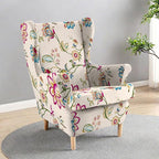 HAOYONG Wing Chair Slipcovers Printed Wingback Chair Covers 2 Pieces Wingback - Image 2