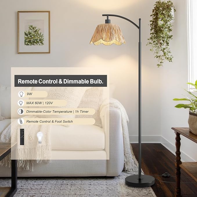 Oneach Arc Floor Lamp for Living Room - Image 7
