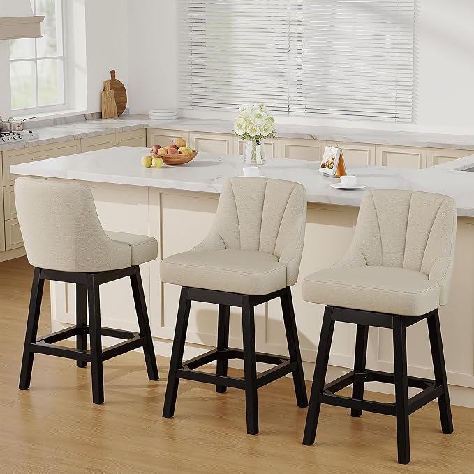 YaFiti Swivel Bar Stool 1 Pcs, 26 Inch Counter Height Bar Stools - Image 9