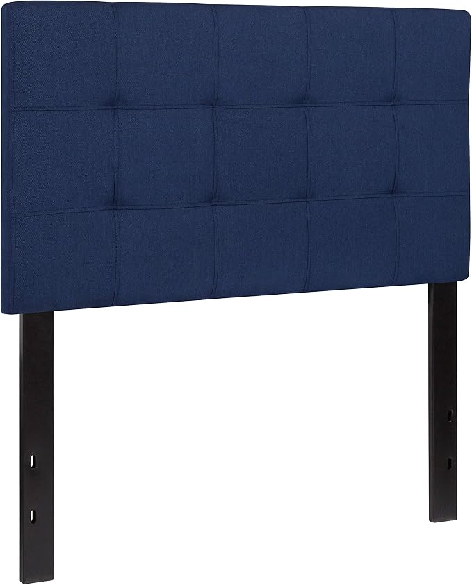 Flash Furniture Bedford Tufted Upholstered Twin Size Headboard in Navy Fabric - Image 3