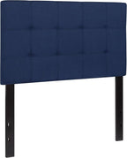 Flash Furniture Bedford Tufted Upholstered Twin Size Headboard in Navy Fabric - Image 3