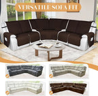HDCAXKJ 100% Waterproof Reclining Sectional Couch Covers L Shape Recliner Sofa - Image 6