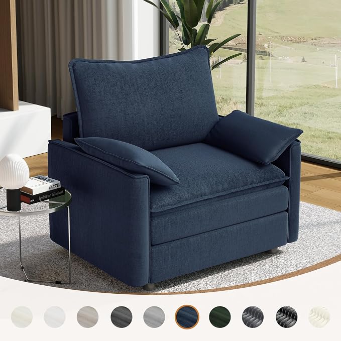 Vesgantti 40" Single Seat Sofa, Comfy Cloud Couch Deep Seat Upholstered Couch - Image 8