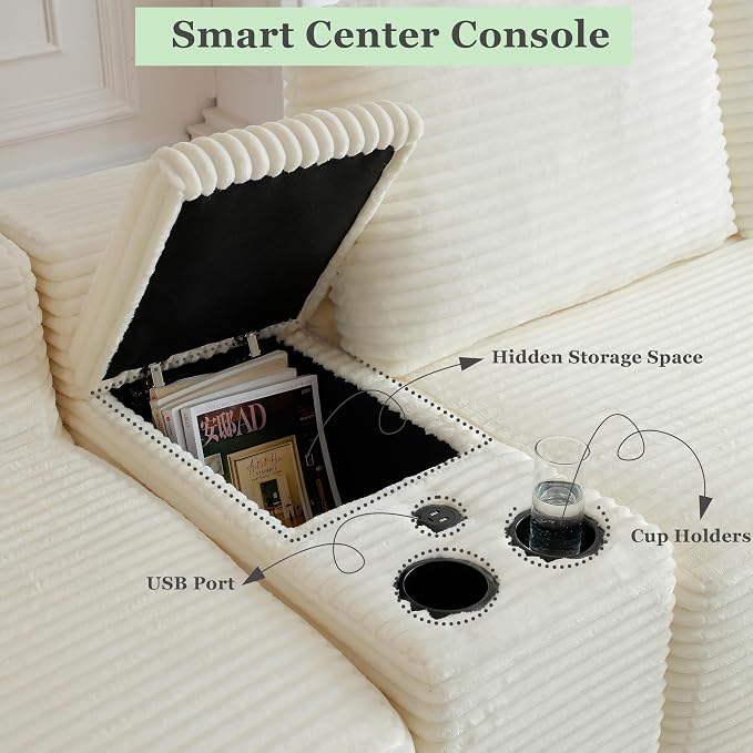 125" Oversized Sectional Couches - Image 3