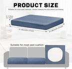 8Pcs Outdoor Cushion Covers, Elastic Patio Cushion Covers | Washable, - Image 2