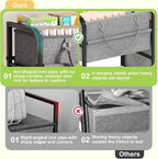Cidaziya 2In1 Baby Diaper Caddy Organizer and Storage, 3 Tier Rolling Cart - Image 2