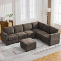 104'' V Shaped Modular Sofa, Sectional Couch by WUTUTUEE