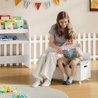 ONBRILL Kids Bookshelf and Toy Storage Organizer - Image 5