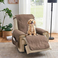 Toffee Quilted Recliner Covers, Camel Large Recliner Chair Covers, Lazy Boy by Pamhaven