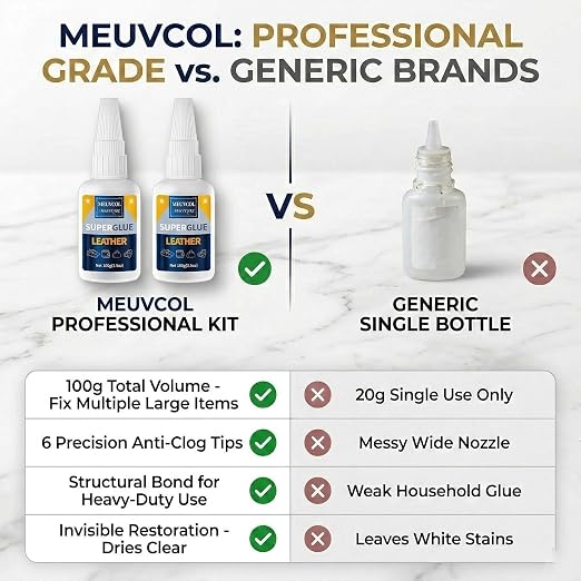 Meuvcol Leather Glue 100g, Fast-Setting Leather Repair Adhesive - Image 3