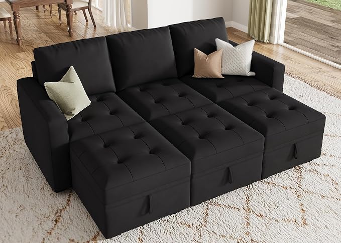HONBAY Modular Sectional Couch Sleeper Sofa Bed by HONBAY