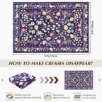 Area Rugs for Living Room, 6x9 Washable Vintage Rug for Bedroom, Non-Slip - Image 2