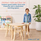 ECR4Kids Bentwood Table and Curved Back Chair Set, Kids Furniture - Image 3