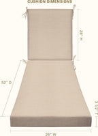 Honeycomb Outdoor Chaise Lounge Cushion - Image 2