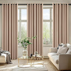 MIULEE Blackout Curtains for Bedroom 2 Panels 50 x 84 Inch Long Beige | Thermal - Image 6