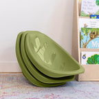 ECR4Kids Plastic Leaf Scoop Floor Rocker Seat, Classroom Furniture, Fern Green - Image 8