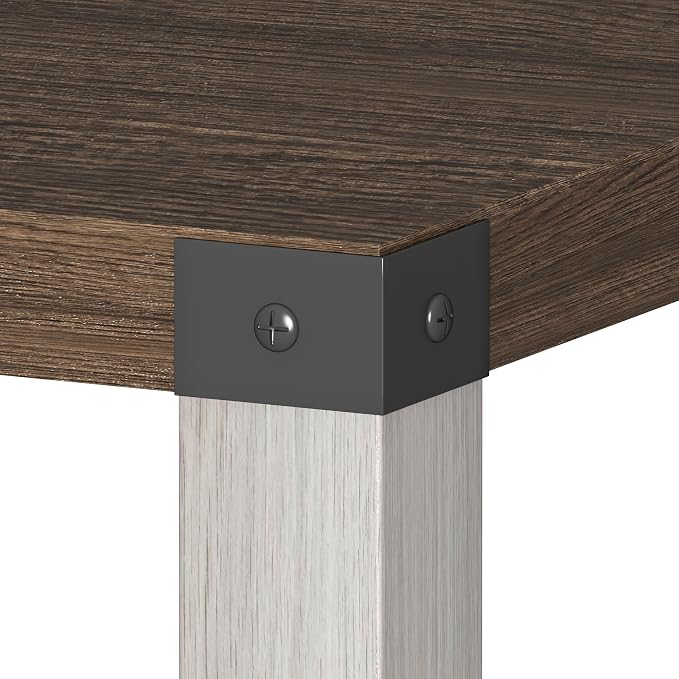 Treocho Farmhouse End Table Set of 2, Rustic Vintage Nightstand Side Table - Image 7
