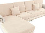 LA MEACK Couch Cushion Covers for Sectional Sofa L Shape Washable Separate Seat by LA+MEACK