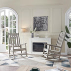 Psilvam Oversized Outdoor Rocking Chair Set of 2, Porch Rocker - Image 7