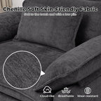 Oversized Accent Chair, Modern Upholstered Armchair Cloud Sofa Chair - Image 4